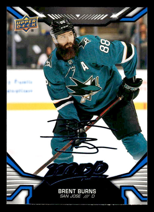 2022-23 Upper Deck MVP #20 Brent Burns Blue Script