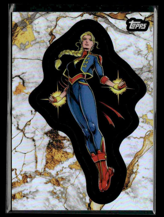 🌟 Captain Marvel 2025 Topps Marvel 1975 Golden Anniv Refractor #109 🌟