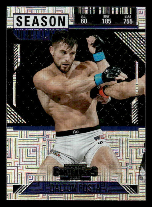 2025 Panini Contenders PFL #10 Dalton Rosta Season Ticket Silver