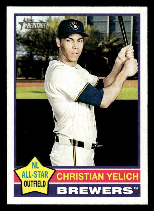 2025 Topps Heritage #10 Christian Yelich