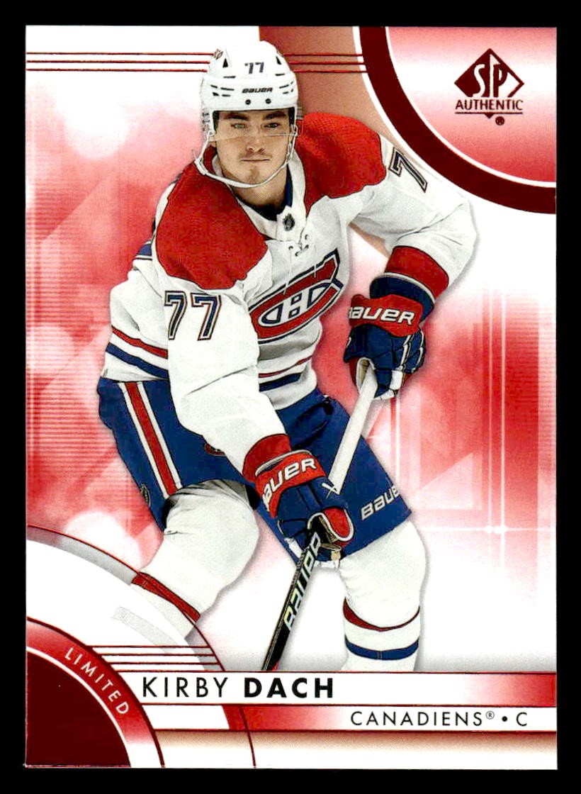 2023-24 SP Authentic #65 Kirby Dach Limited Red