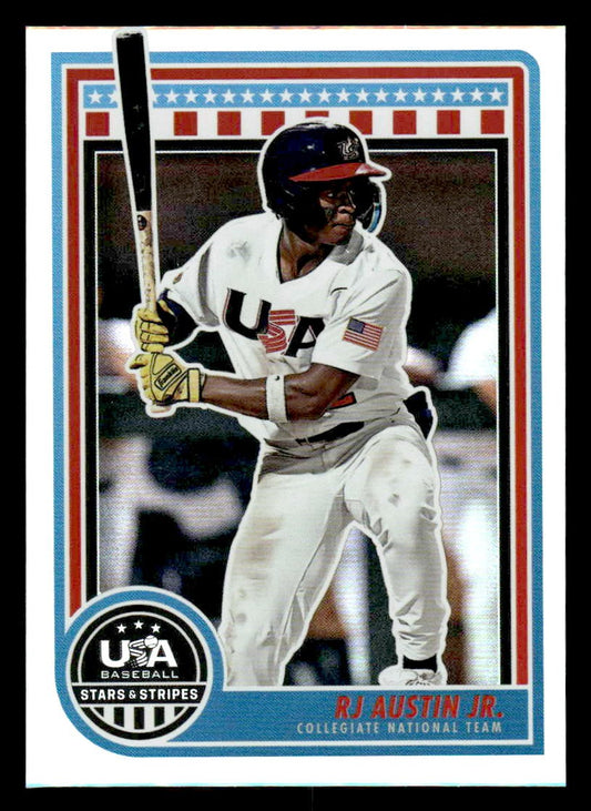 2025 Panini Stars and Stripes USA Baseball #50 RJ Austin Jr.