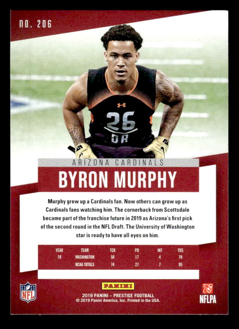 2019 Panini Prestige #206 Byron Murphy