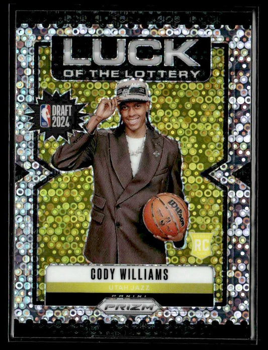 2024-25 Panini Prizm #7 Cody Williams Luck of the Lottery Prizms Fast Break
