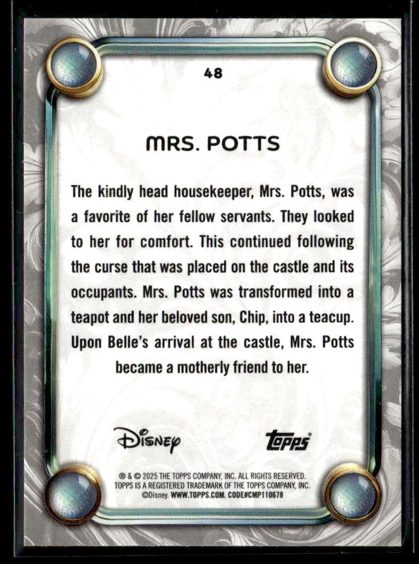 2025 Topps Disney Wonder #48 Mrs. Potts