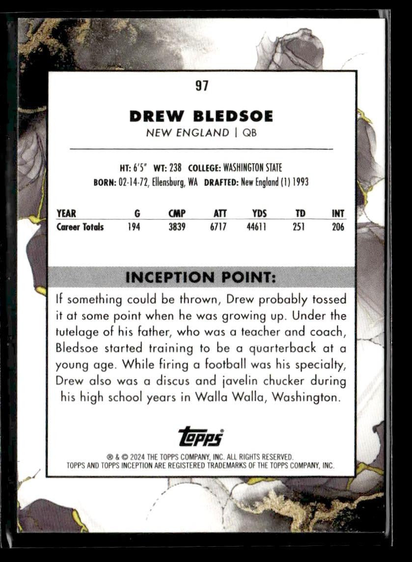 2024 Topps Inception #97 Drew Bledsoe Green