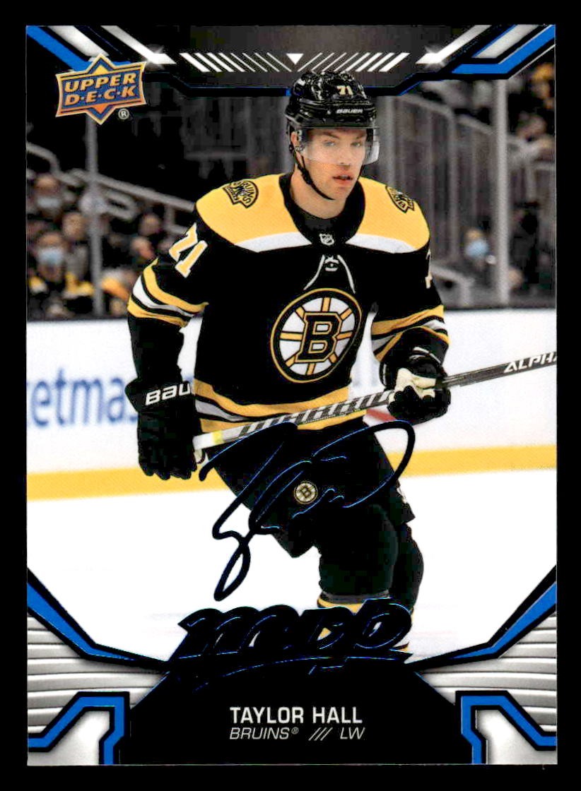2022-23 Upper Deck MVP #76 Taylor Hall Blue Script