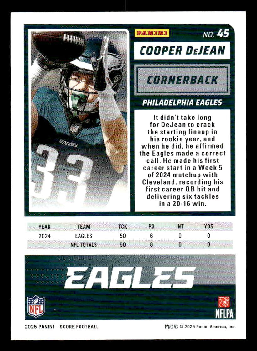 2025 Score-A-Treat #45 Cooper DeJean
