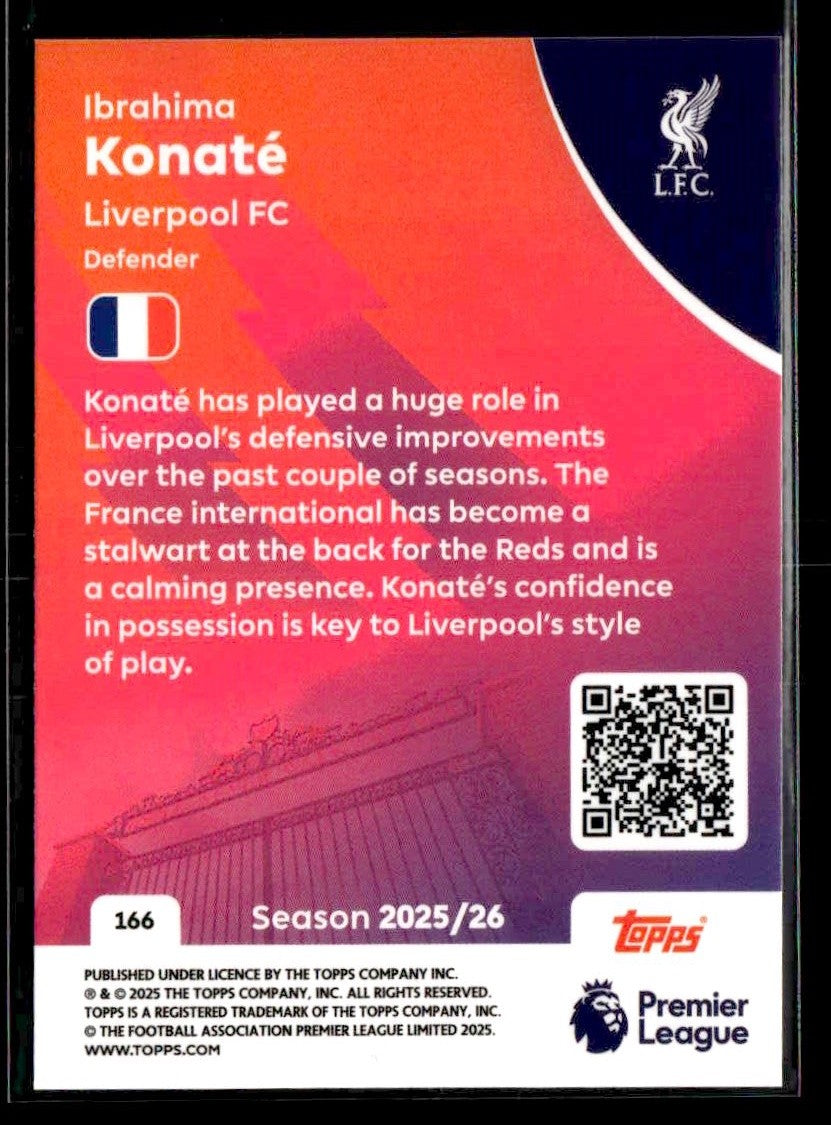 2025-26 Topps Premier League #166 Ibrahima Konaté