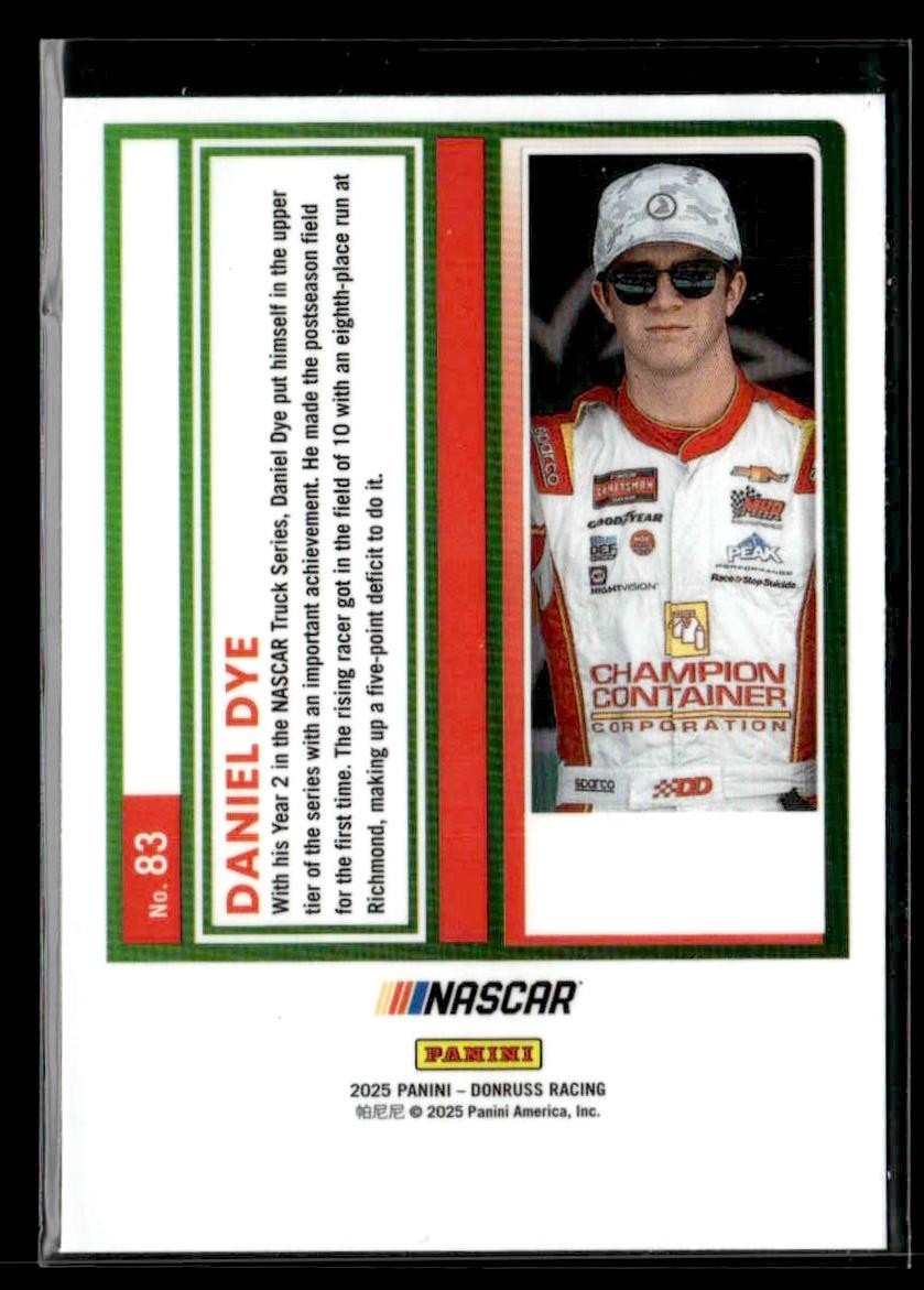 2025 Donruss #83 Daniel Dye Optic