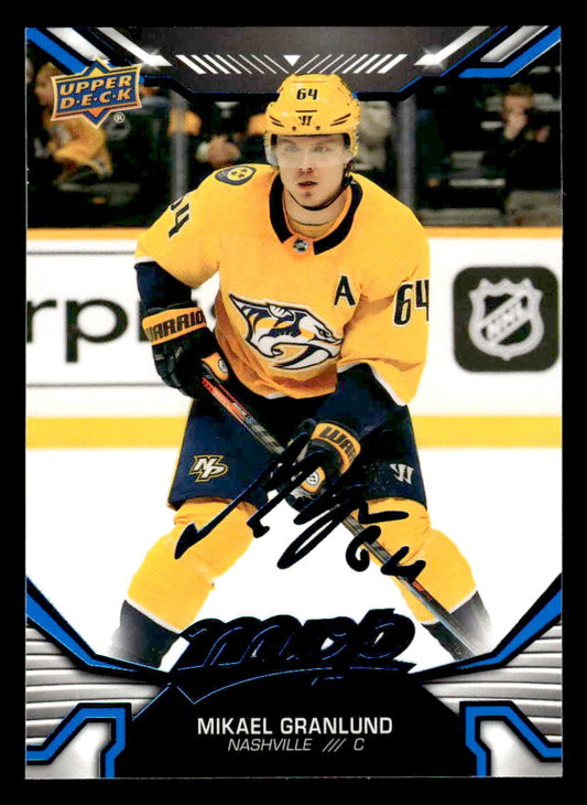2022-23 Upper Deck MVP #88 Mikael Granlund Blue Script