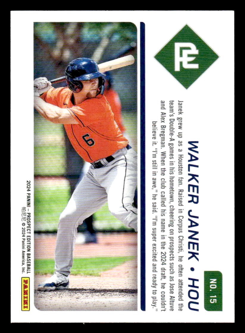 2024 Panini Prospect Edition #15 Walker Janek Teal #/49