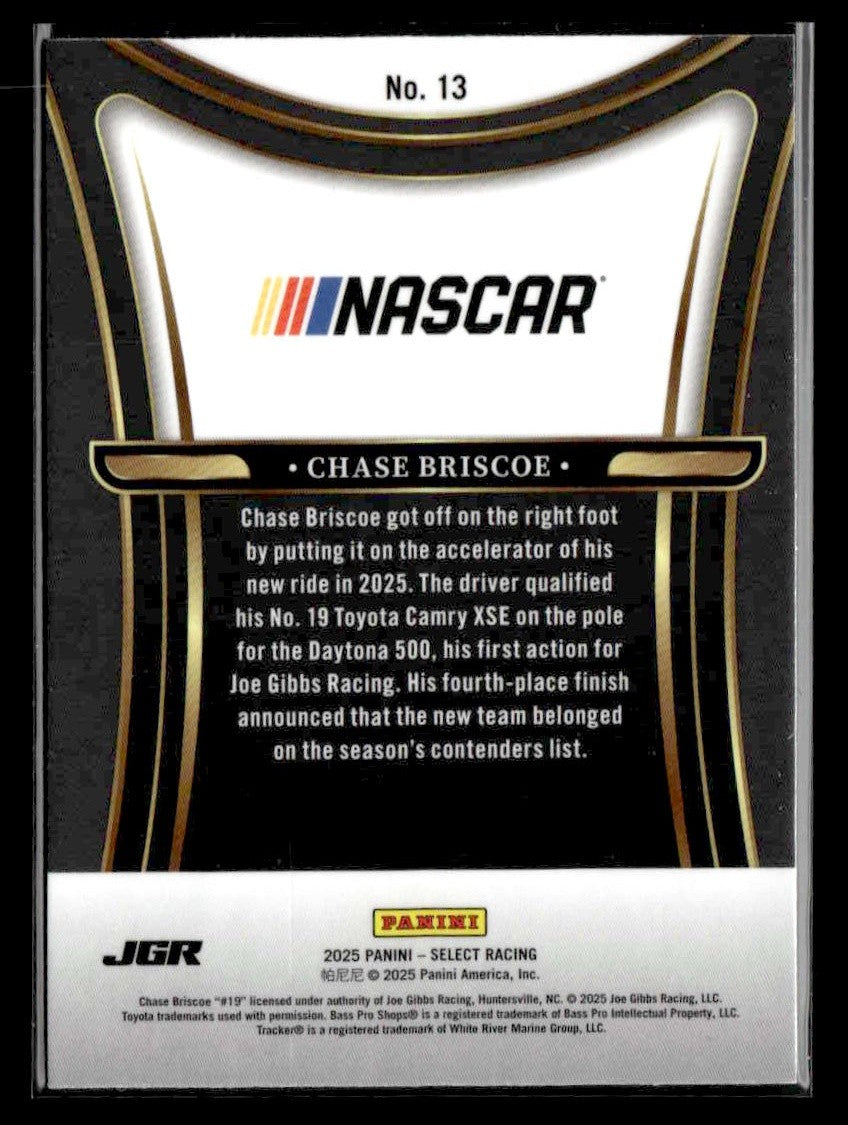2025 Panini Select #13 Chase Briscoe Sensations