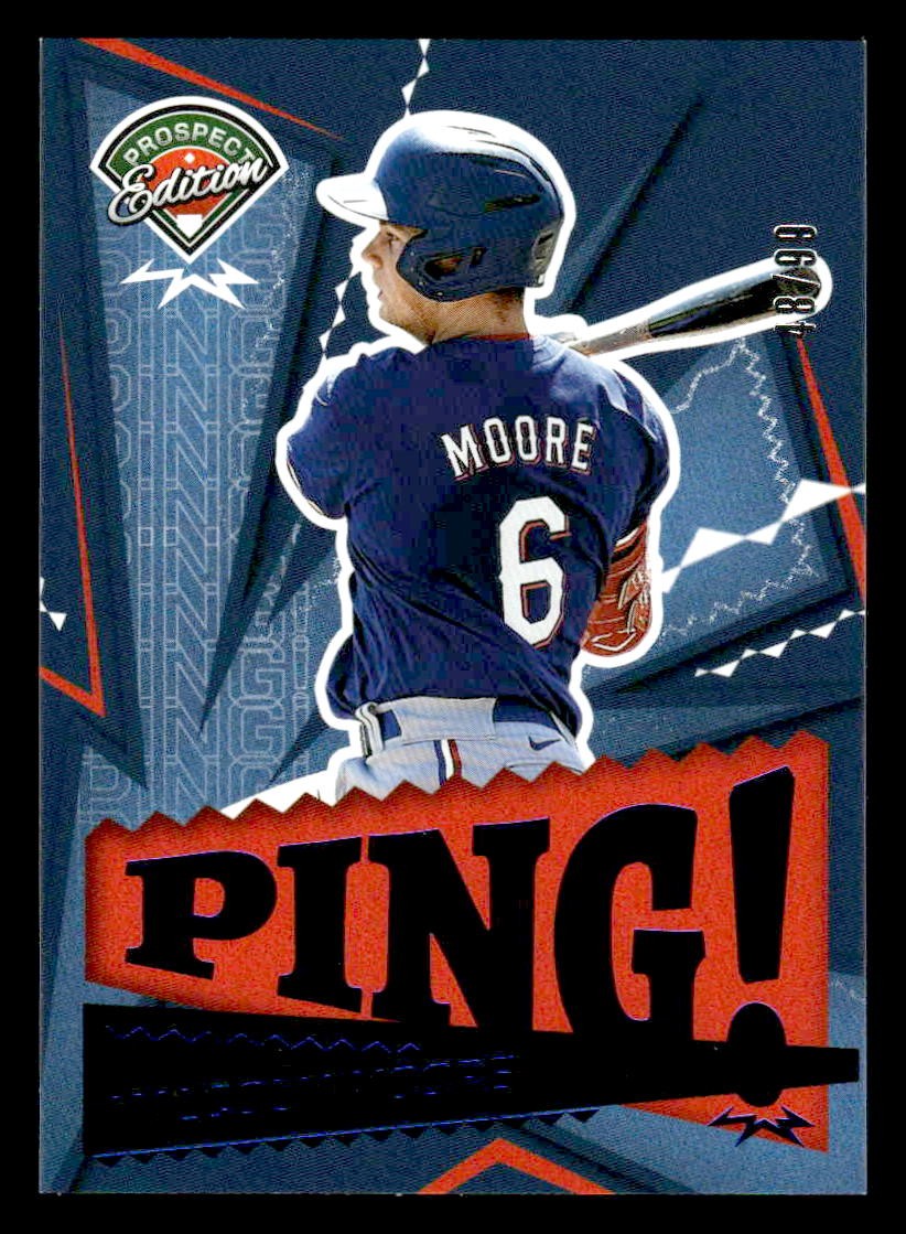 2024 Panini Prospect Edition #8 Malcolm Moore Ping! Blue #/99