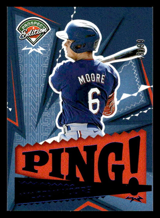 2024 Panini Prospect Edition #8 Malcolm Moore Ping! Blue #/99