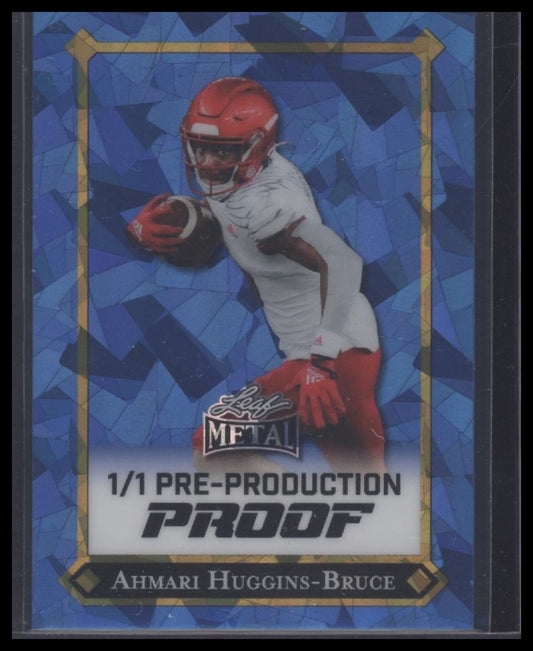 2025 Leaf Metal #NNO Ahmari Huggins-Bruce Pre-Production Proof 1/1