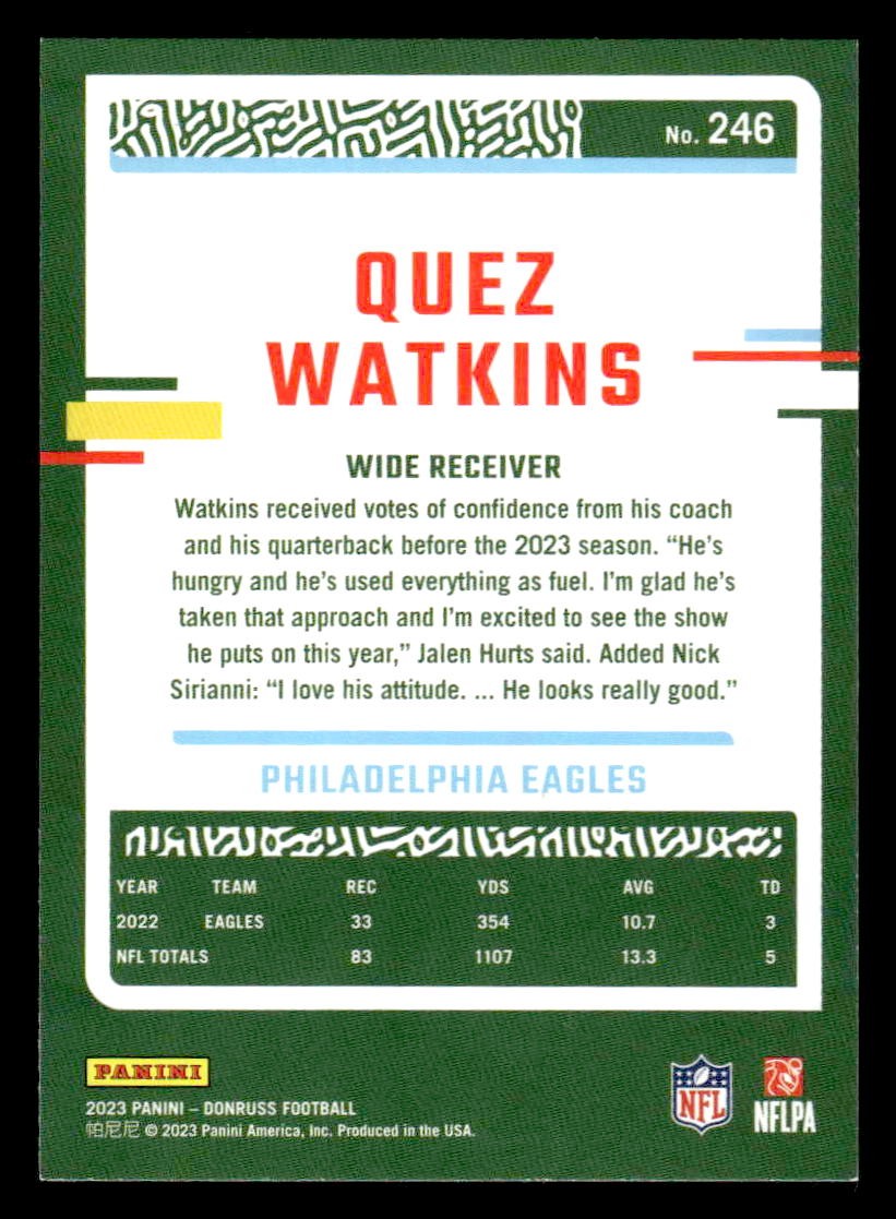 2023 Donruss #246 Quez Watkins