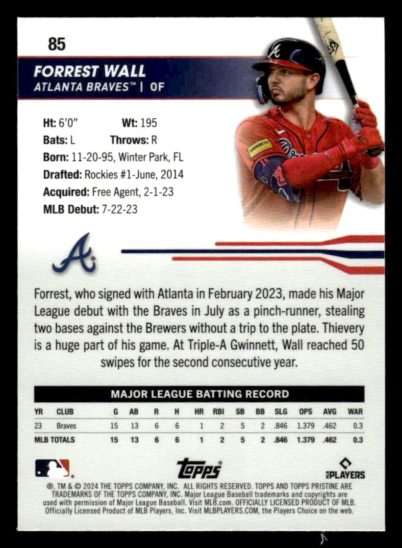 2024 Topps Pristine #85 Forrest Wall