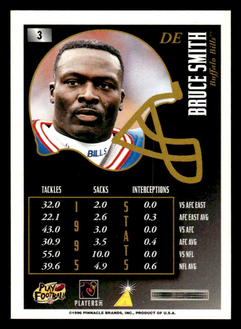1996 Summit Premium Stock #3 Bruce Smith