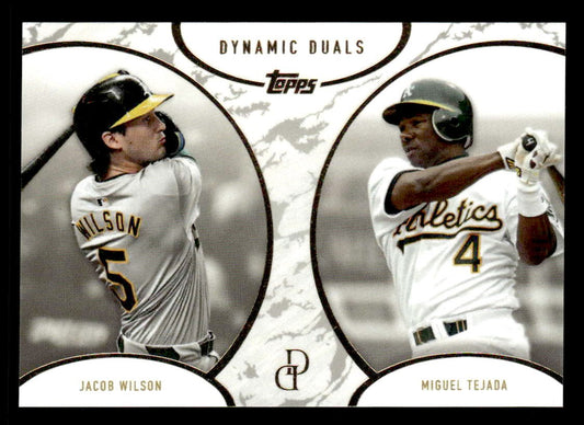 2025 Topps Dynamic Duals #20 Jacob Wilson / Miguel Tejada