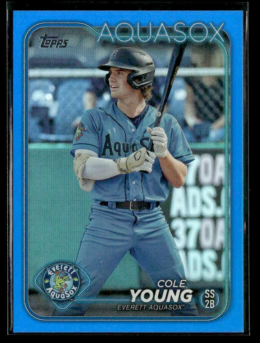 2024 Topps Pro Debut #PD-76 Cole Young Blue Foil #/150