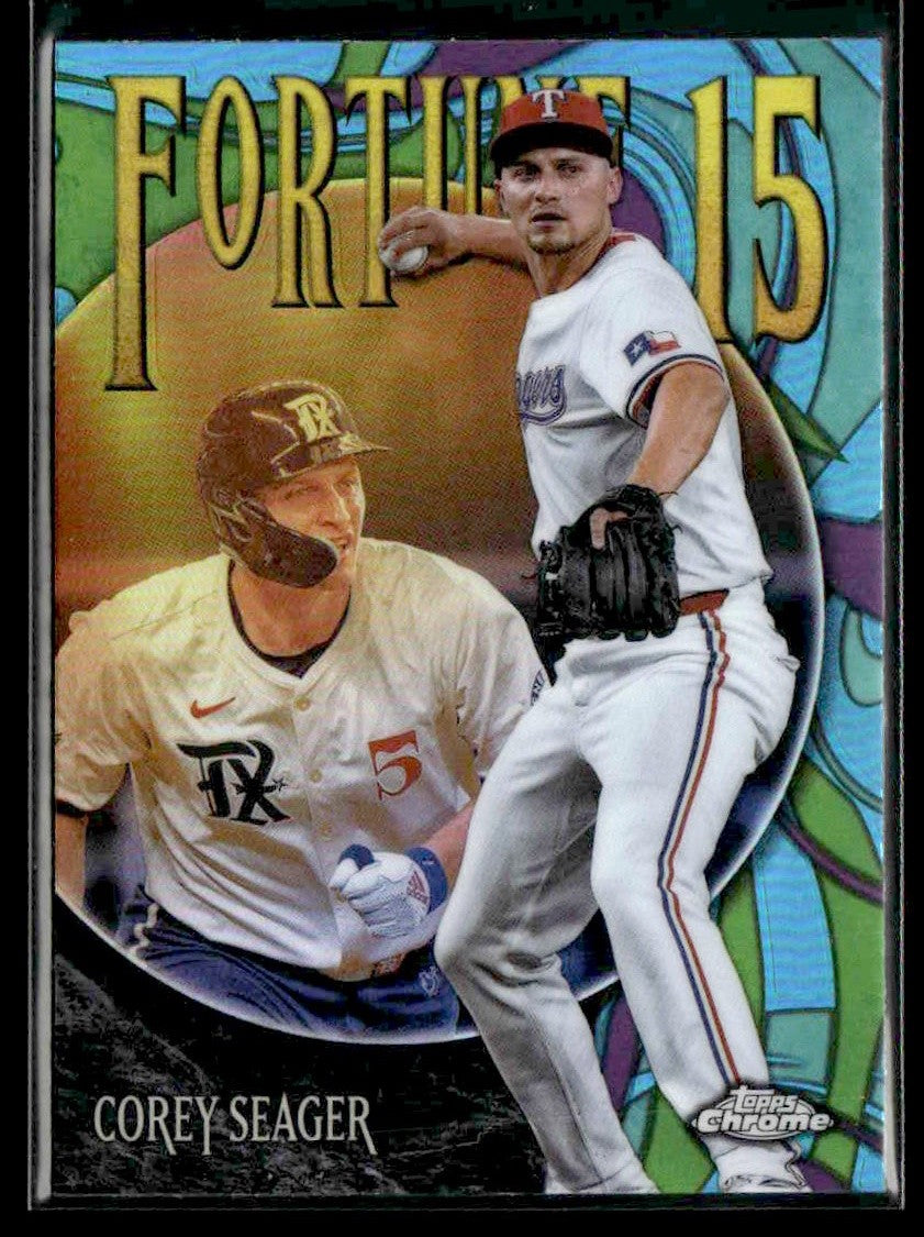 2025 Topps Chrome #F15-15 Corey Seager Fortune 15