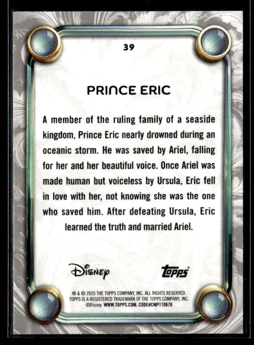 2025 Topps Disney Wonder #39 Prince Eric