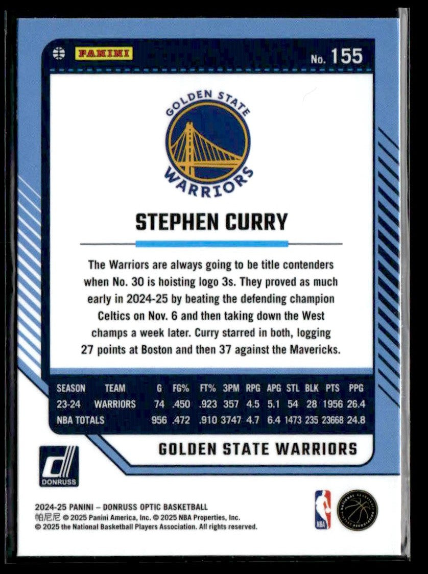 2024-25 Donruss Optic #155 Stephen Curry