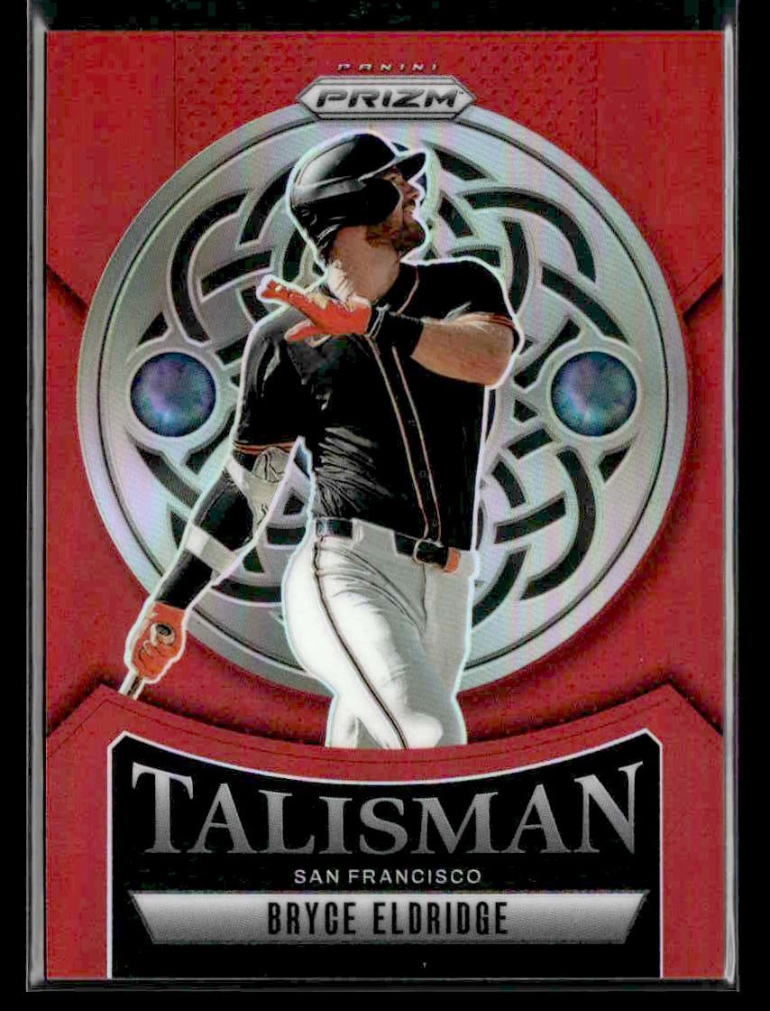 2025 Panini Prizm #21 Bryce Eldridge Talisman Red Prizm #012/199