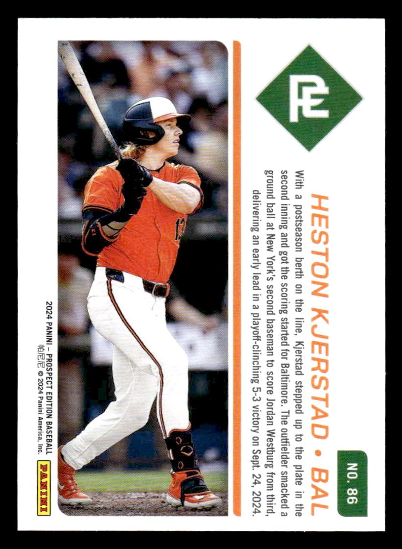 2024 Panini Prospect Edition #86 Heston Kjerstad