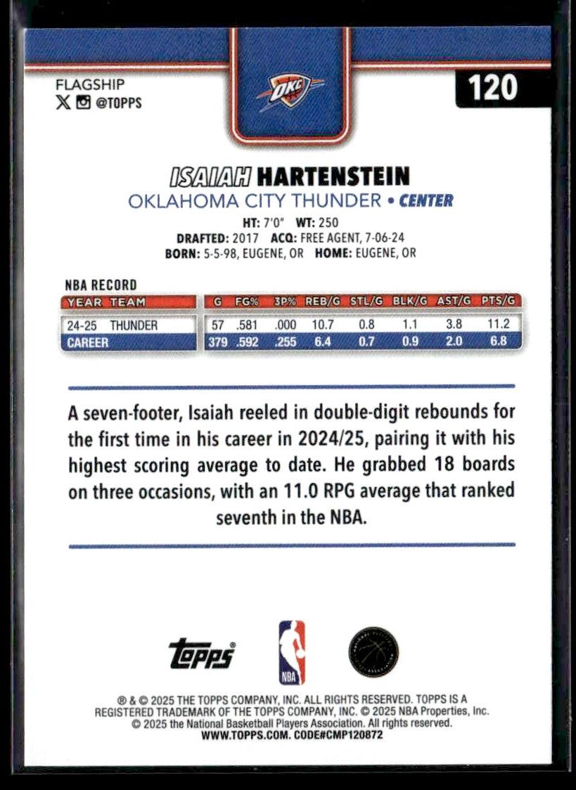2025-26 Topps #120 Isaiah Hartenstein