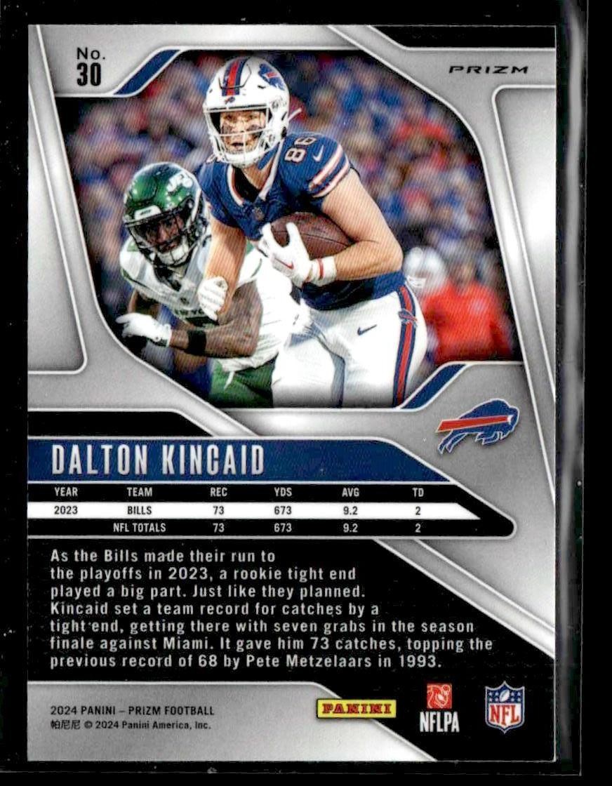 2024 Panini Prizm #30 Dalton Kincaid Silver