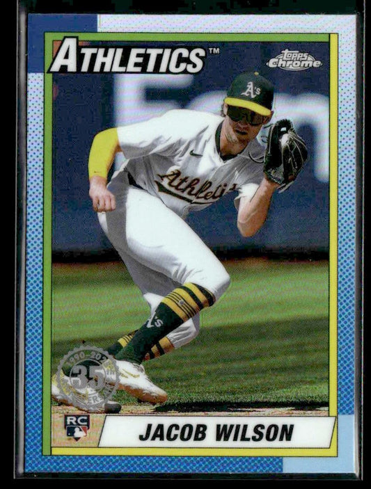 2025 Topps Chrome #90CB-18 Jacob Wilson 1990 Topps Baseball 35th Anniversary