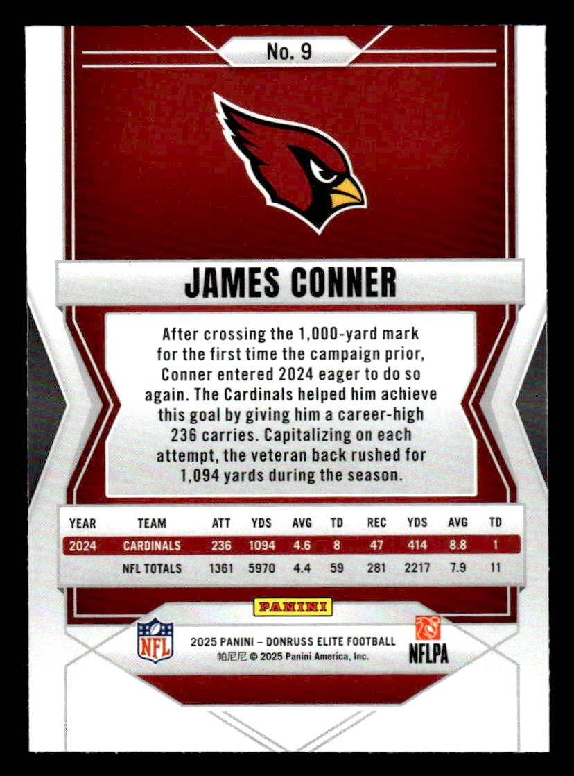 2025 Donruss Elite #9 James Conner