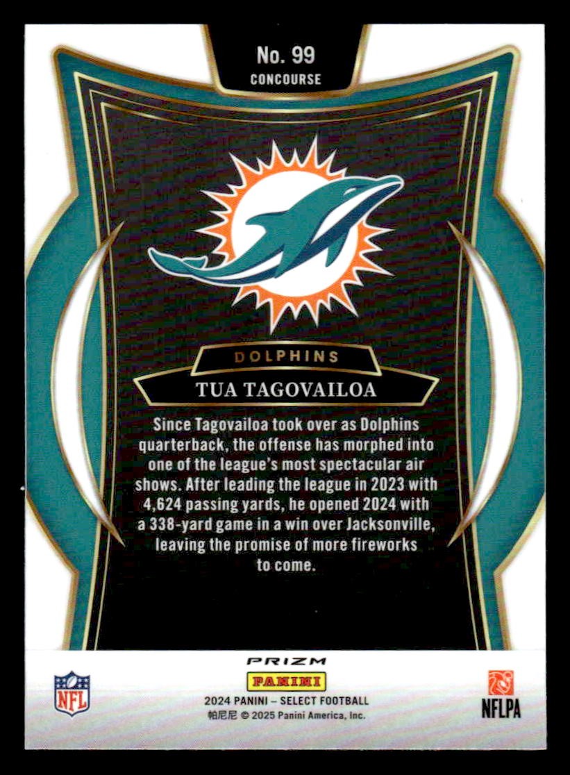2024 Panini Select #99 Tua Tagovailoa Silver Prizm