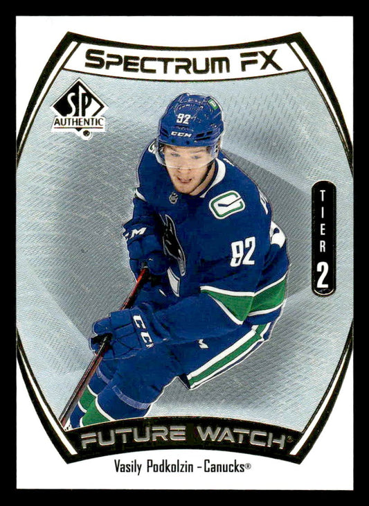 2021-22 SP Authentic #S-86 Vasily Podkolzin Spectrum FX