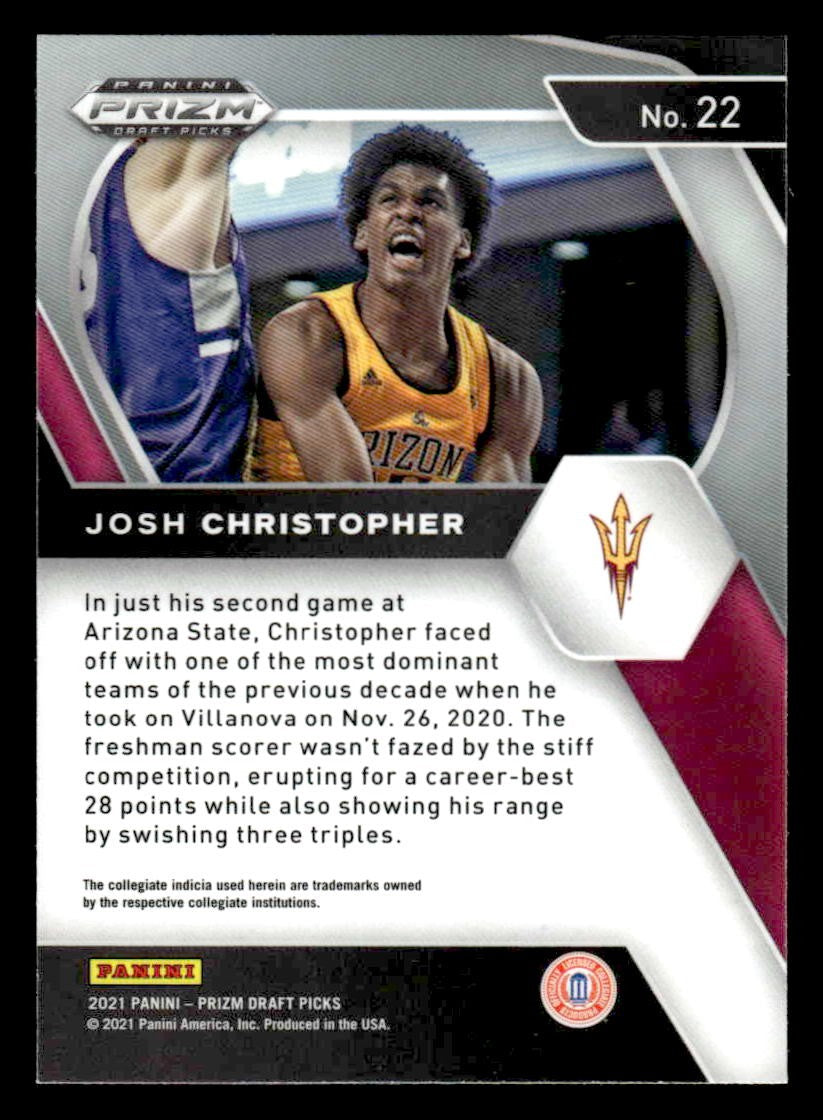 2021 Panini Prizm Draft Picks #22 Josh Christopher