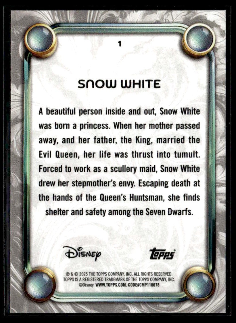 2025 Topps Disney Wonder #1 Snow White