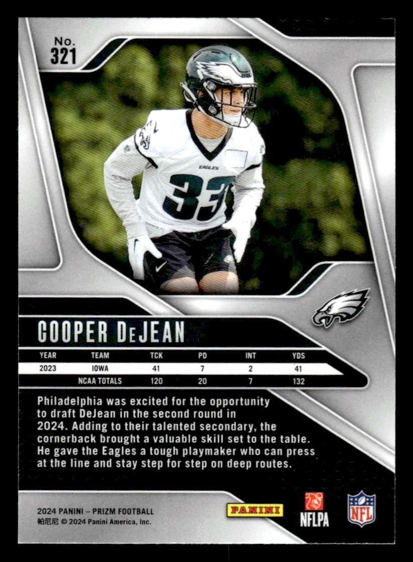 2024 Panini Prizm #321 Cooper DeJean