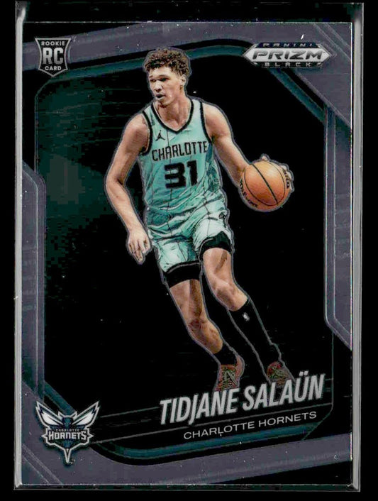 2024-25 Panini Prizm Black #6 Tidjane Salaun