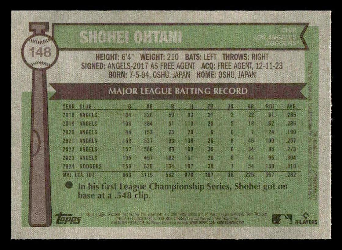 2025 Topps Heritage #148 Shohei Ohtani