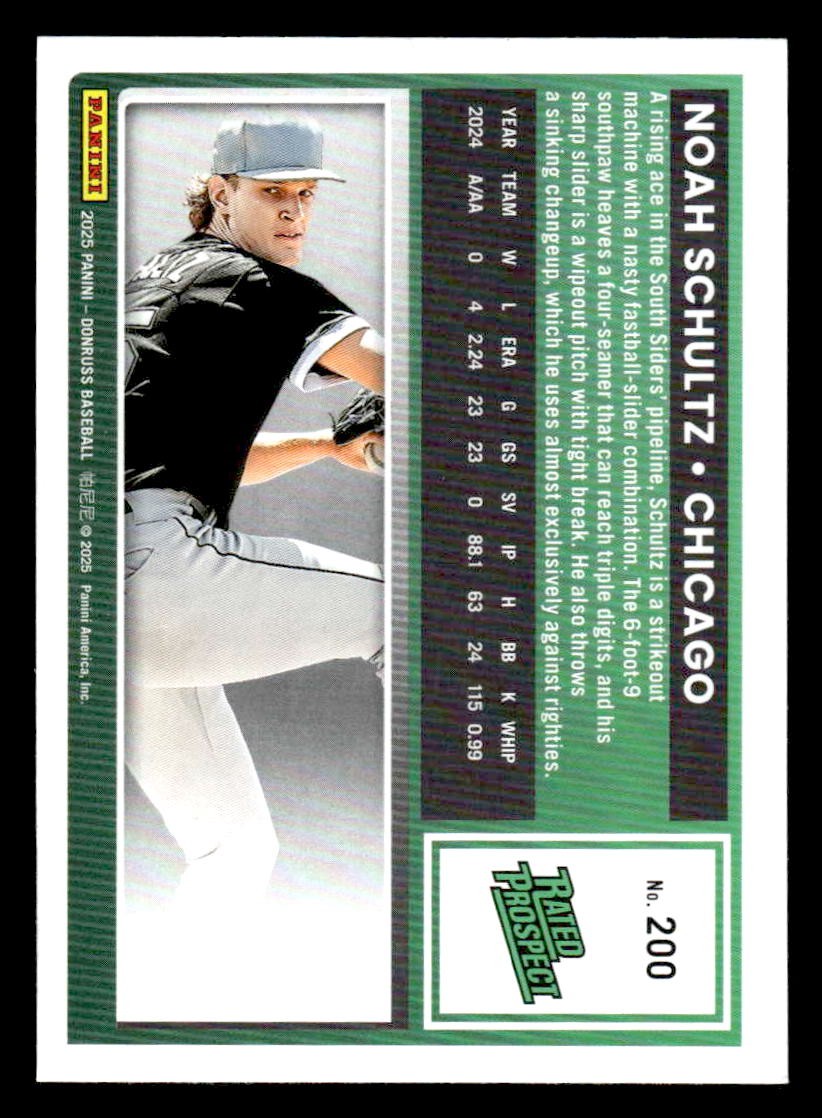 2025 Donruss #200 Noah Schultz