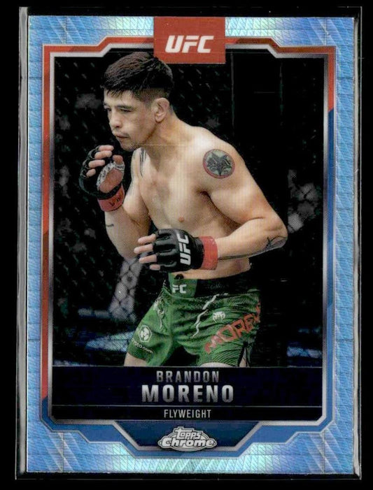 2025 Topps Chrome UFC #46 Brandon Moreno Prism Refractor