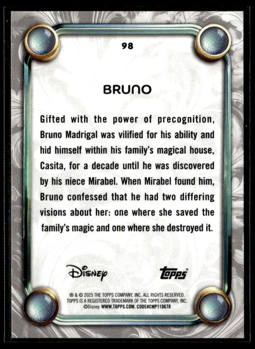 2025 Topps Disney Wonder #98 Bruno