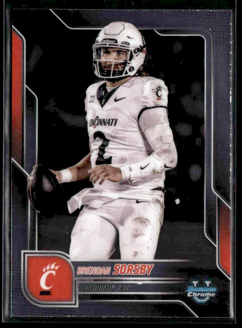 2025 Bowman University Chrome #143 Brendan Sorsby