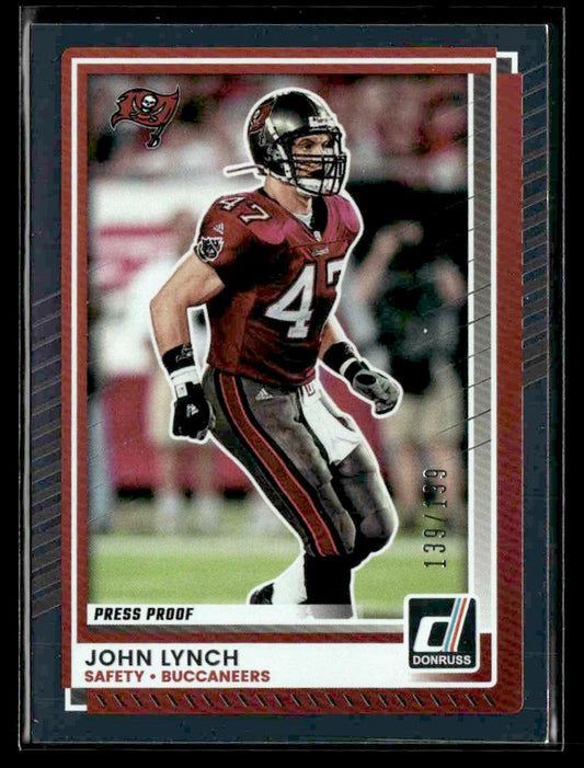 2025 Donruss #202 John Lynch Silver Press Proof #139/199