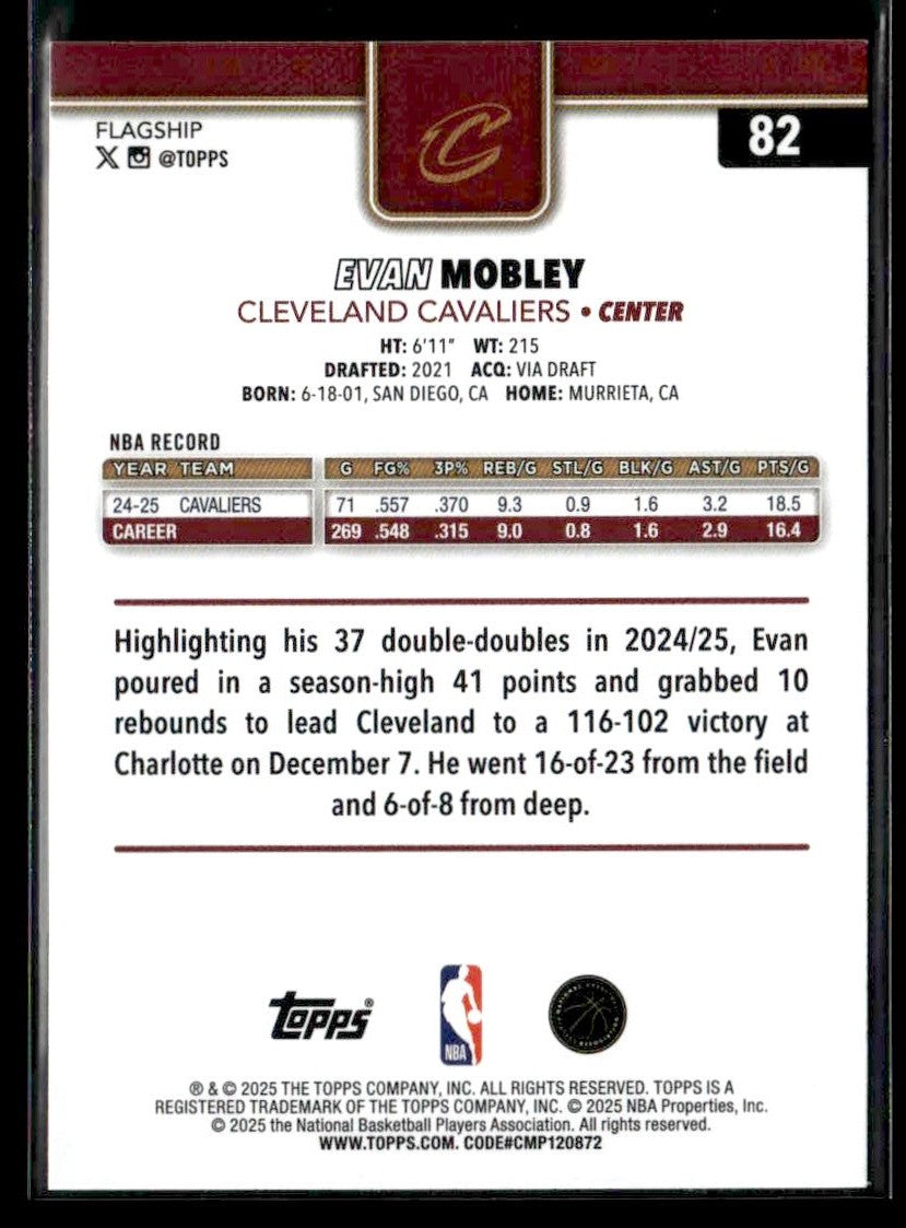 2025-26 Topps #82 Evan Mobley