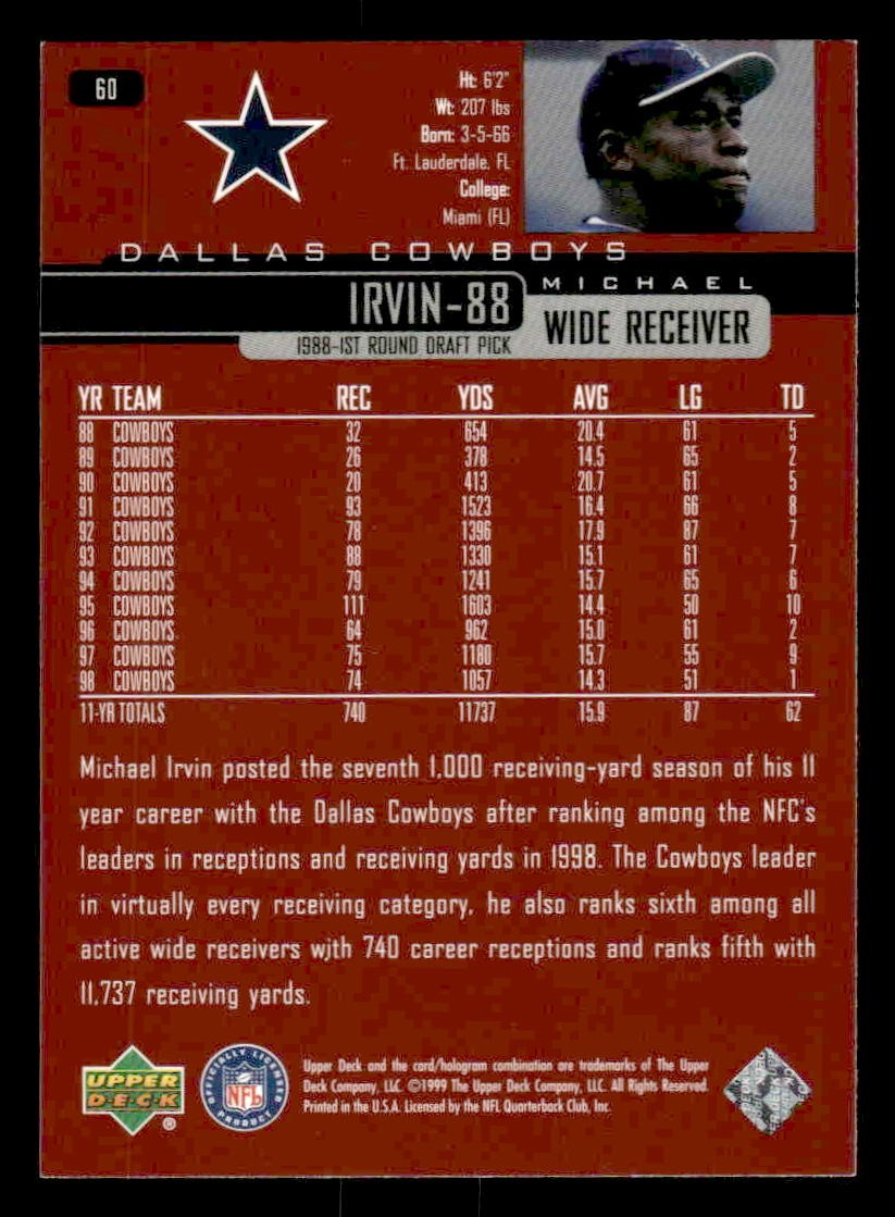 1999 Upper Deck #60 Michael Irvin
