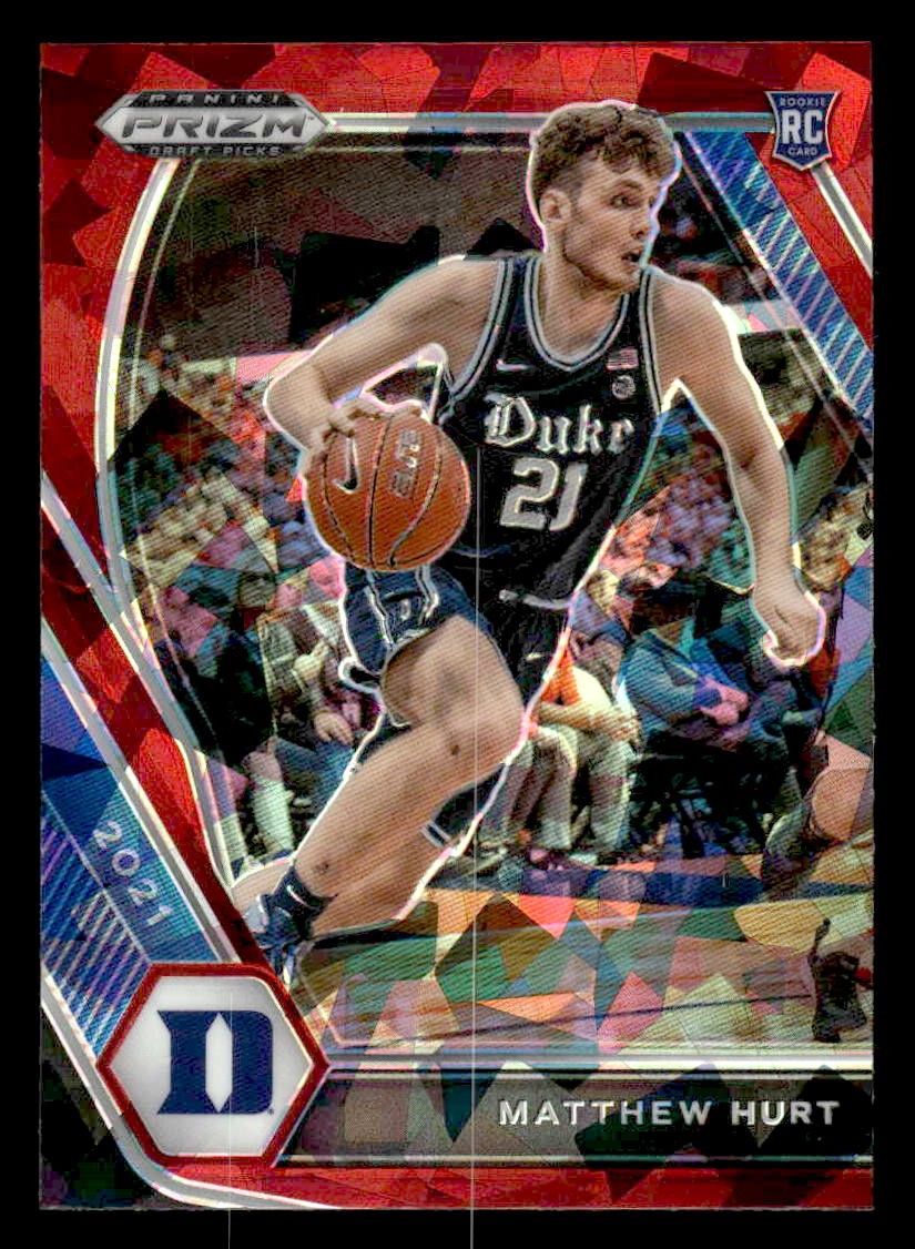 2021 Panini Prizm Draft Picks #34 Matt Hurt Red Ice