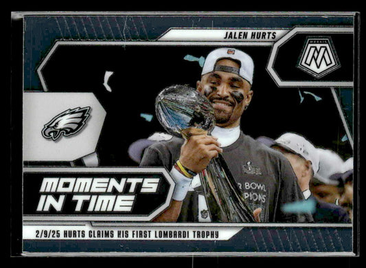 2025 Panini Mosaic #25 Jalen Hurts Moments In Time Mosaic